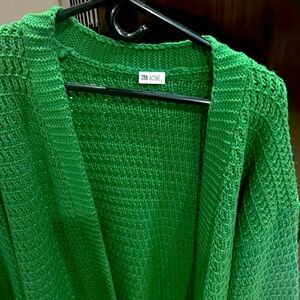 Zyia emerald green Petra cardigan NWT
